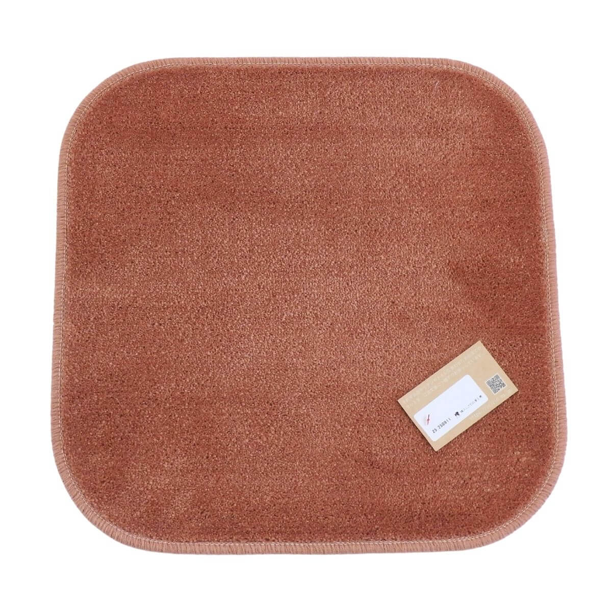 約44×45cmのライトマホガニーバスマット