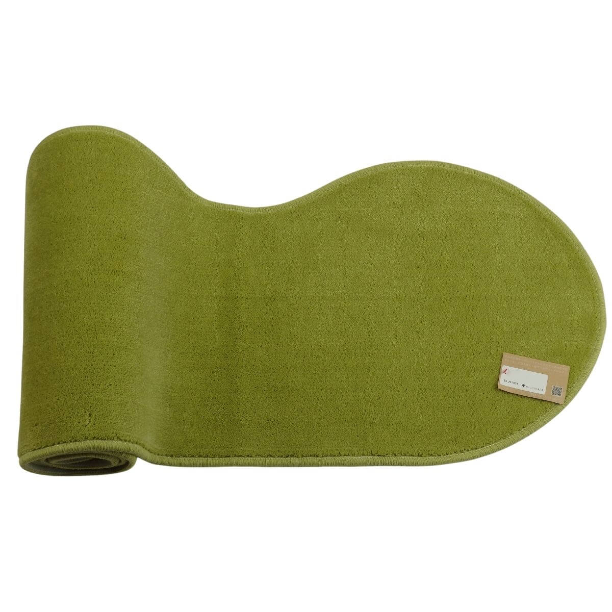 ピーナッツ型・ピスタチオ色キッチンマット