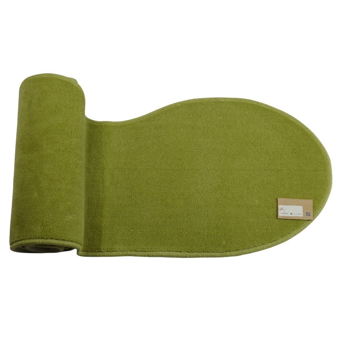 ピーナッツ型・ピスタチオ色キッチンマット