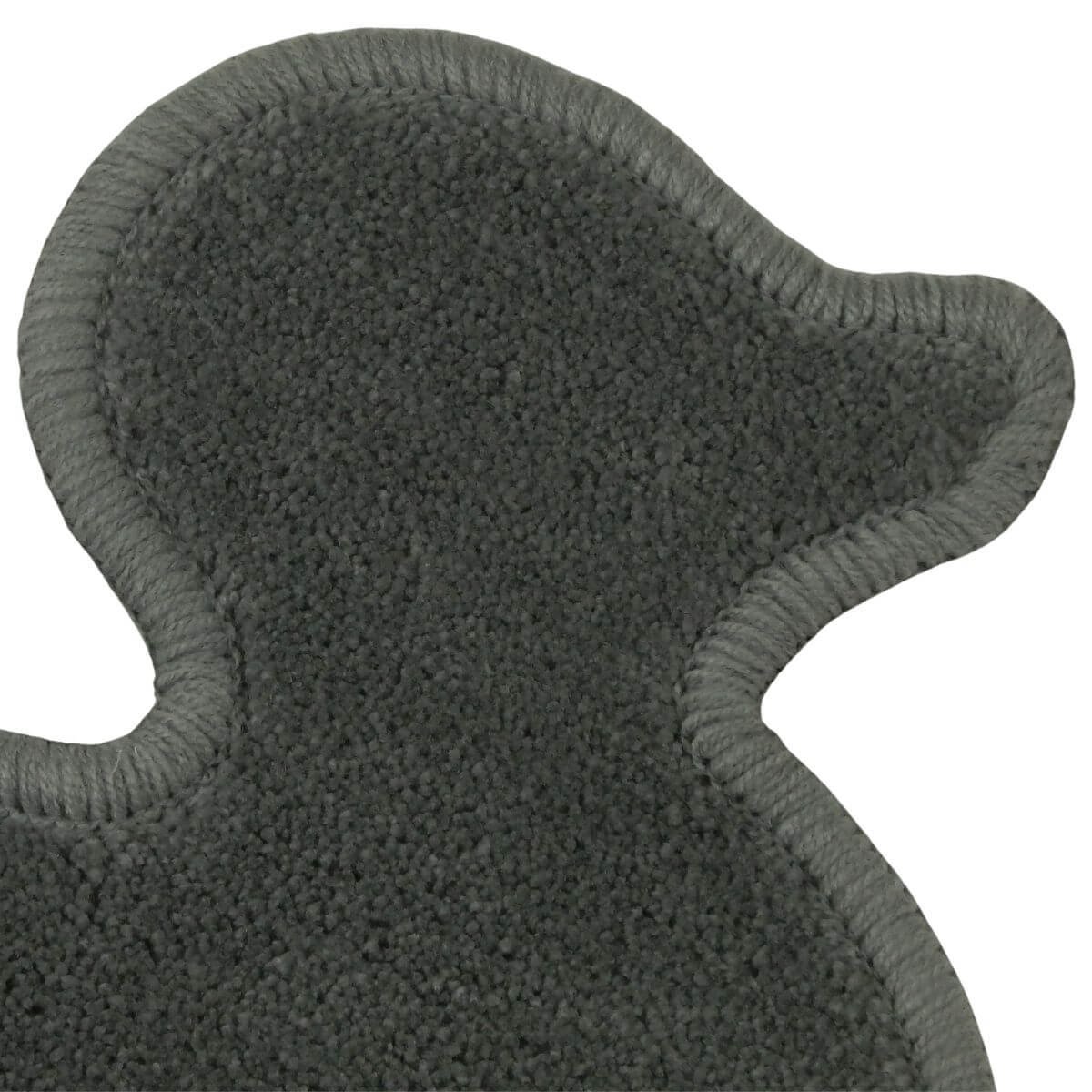 濃グレーのかわいいあひるのマット