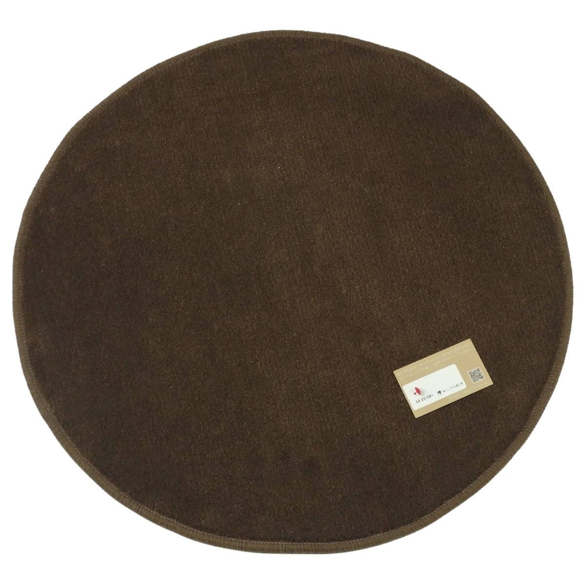 ブラウン色、円形マット