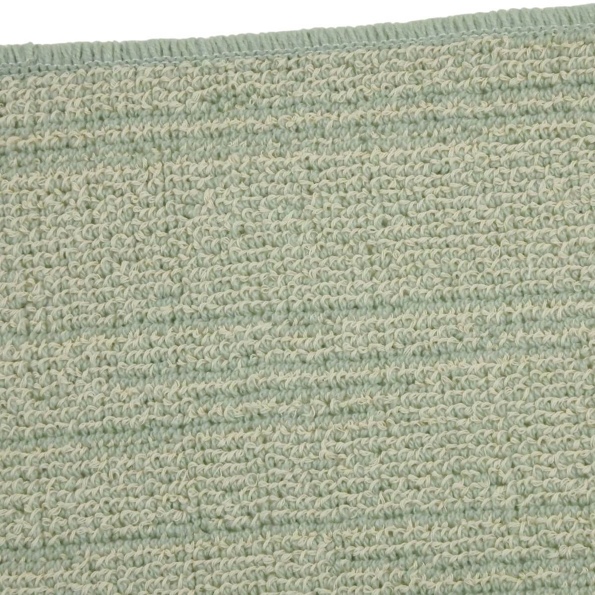 バスマット・洗面台マット、絣柄グリーン