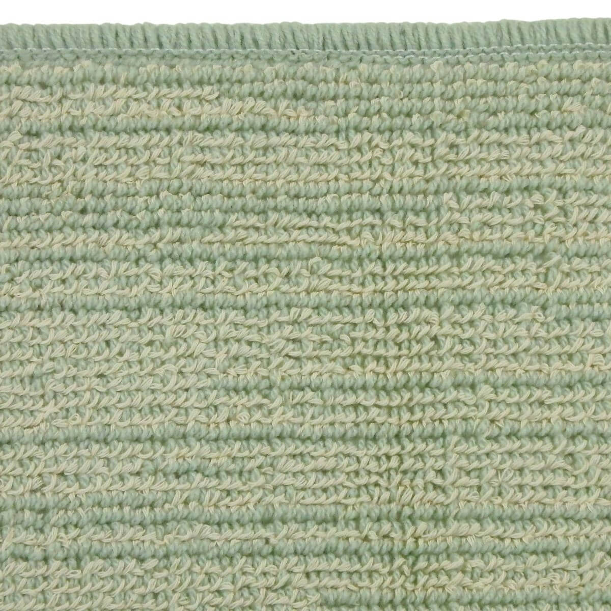バスマット・洗面台マット、絣柄グリーン