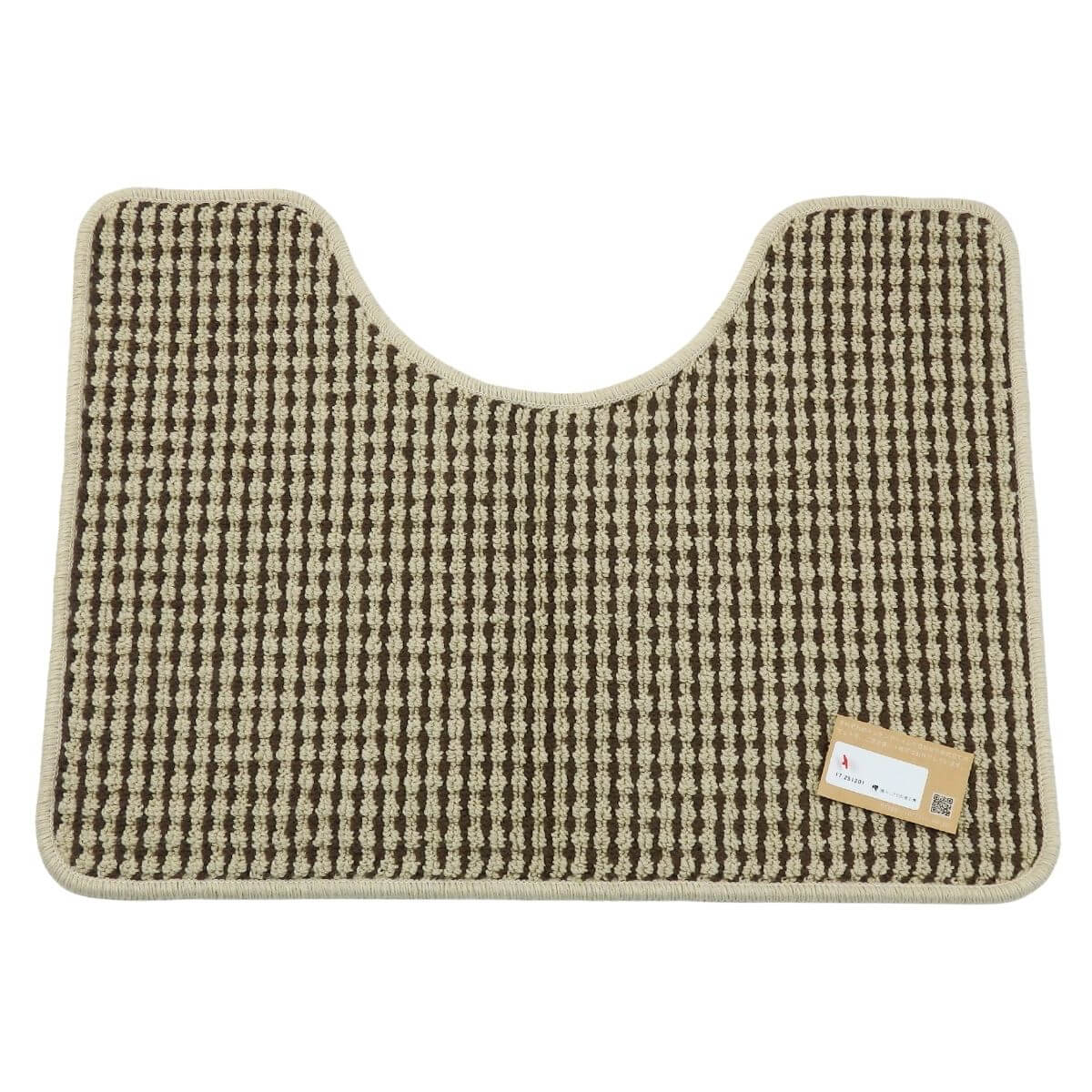 英国調チェスターベージュ配色日本製トイレマット