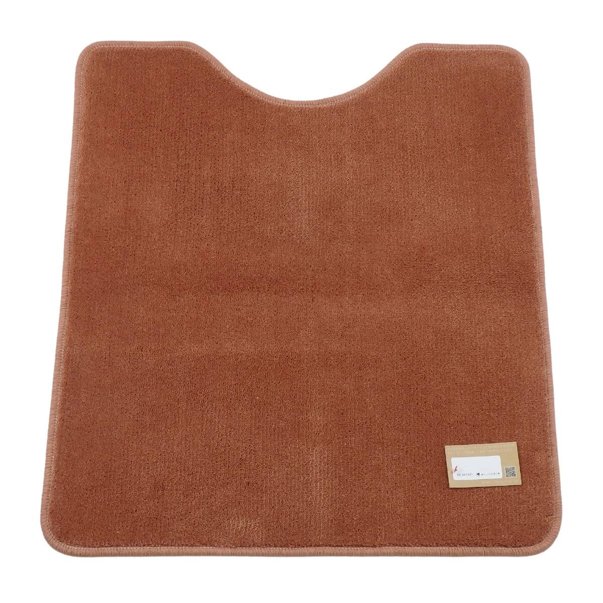 ライトマホガニー色のふんわりアクリル製トイレマット