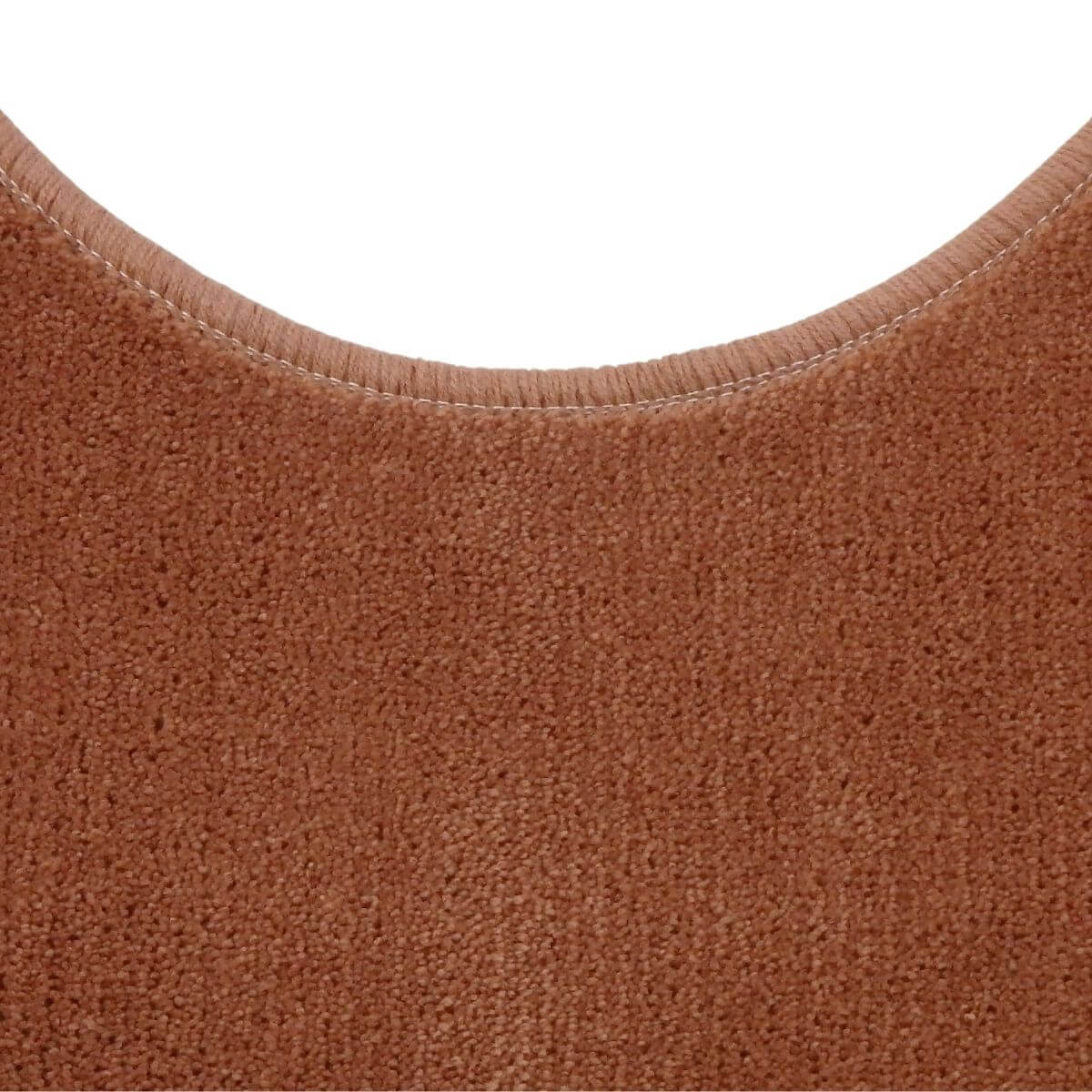 ライトマホガニー色のふんわりアクリル製トイレマット