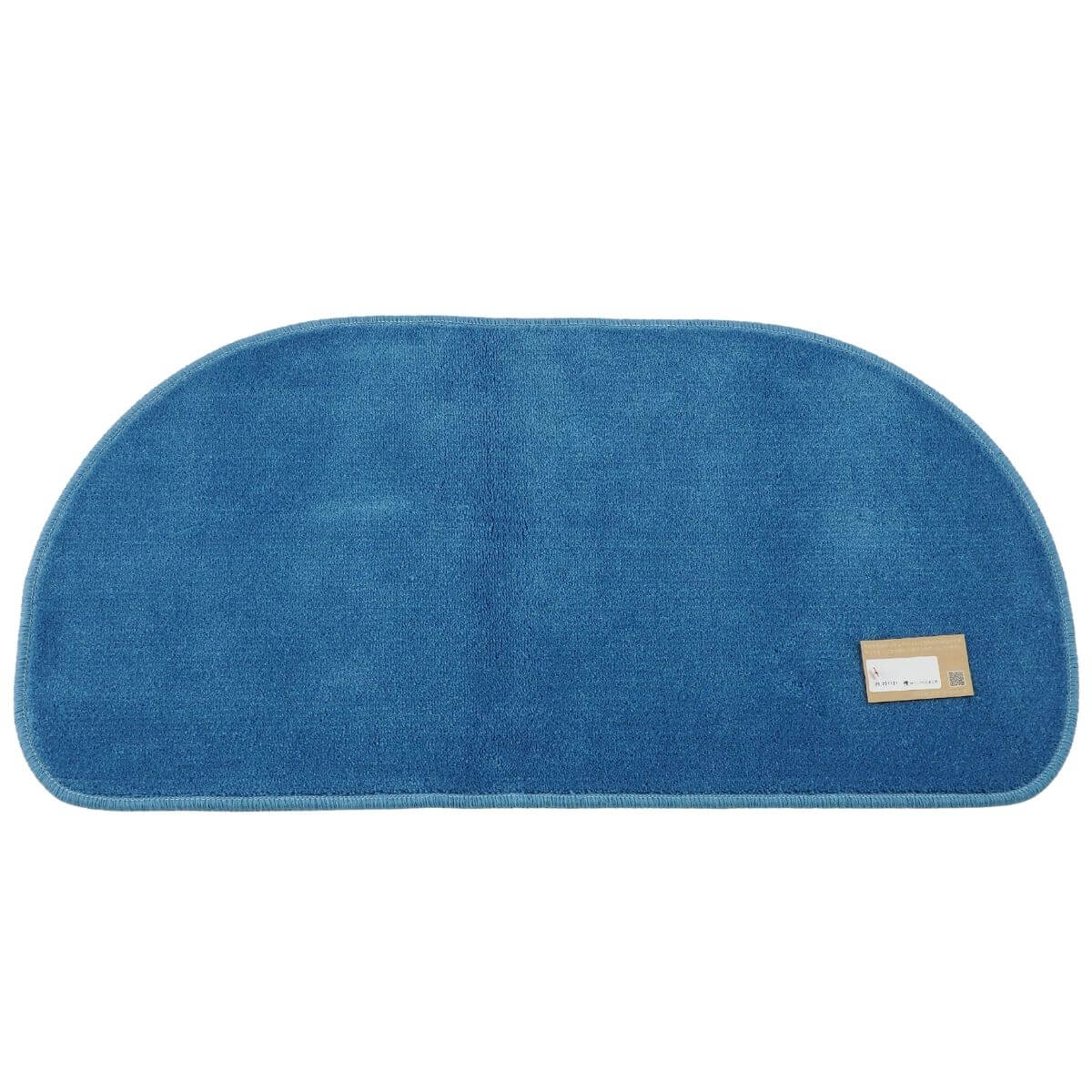 モダンな緩いカーブのゆりかご型ブルームーン色のキッチンマット