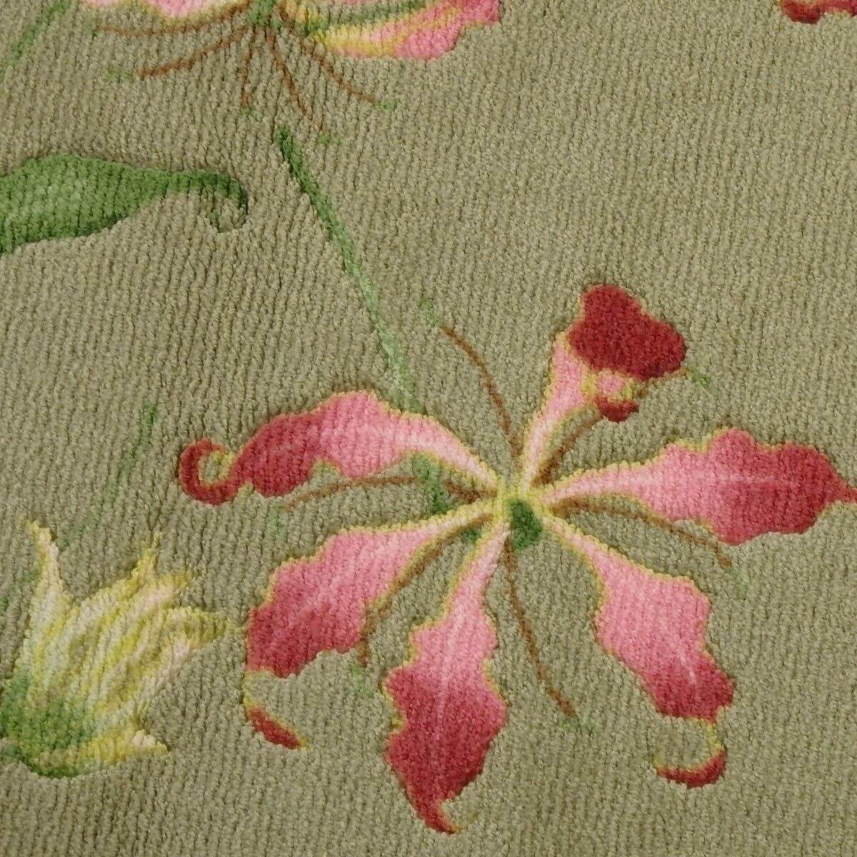 バスマット・洗面台マット、花柄プリント