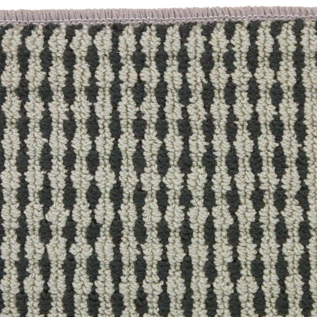 長方形、英国調チェスターグレー配色日本製マット