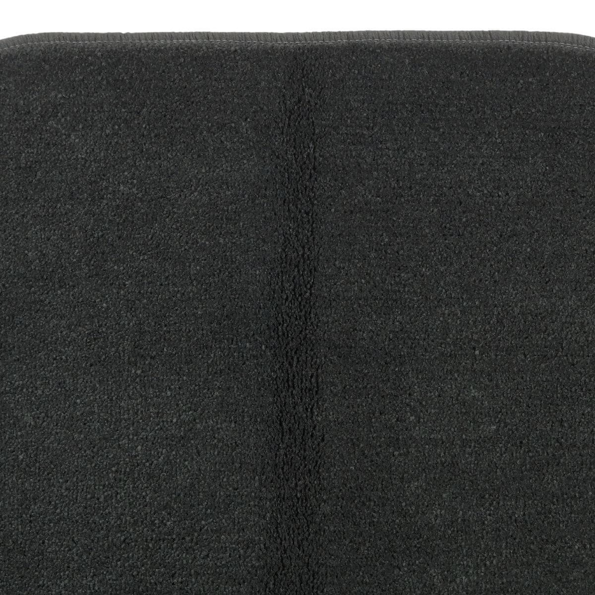 ゆりかご型のチャコール色バス小さなアクセントマット