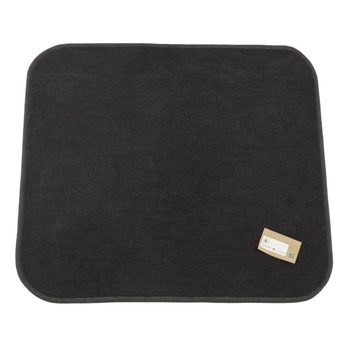 長方形のチャコール色バス小さなアクセントマット